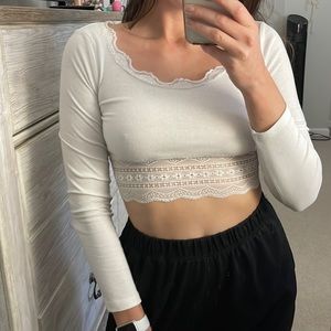 Shein cropped long sleeve!